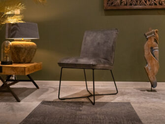 Eetkamerstoel Bonetto no arm - velvet - hunter