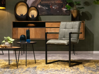 groene eetkamerstoelen microleder