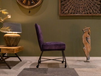 paarse eetkamerstoel