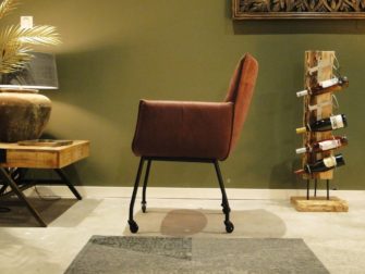 eetkamerstoel op wielen