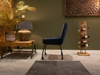 Eetkamerstoel op wielen