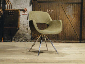 Eetkamerstoel Dorno - leer olive