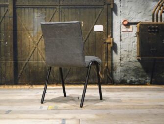 retro leren eetkamerstoel