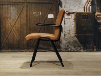 lederen eetkamerstoel