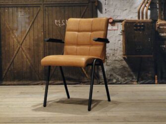 lederen eetkamerstoel