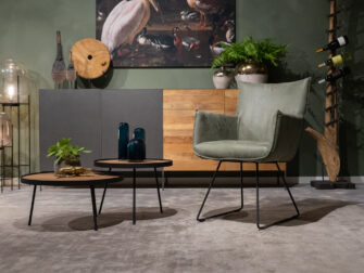 Groene eetkamerstoel