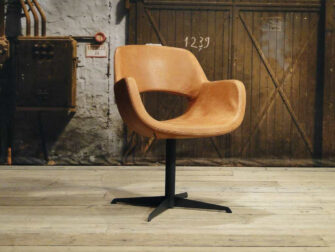 leren Eetkamerstoel Fortezza - leer walnut