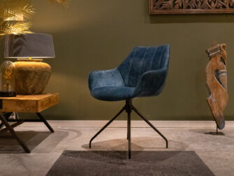 blauwe eetkamerstoel