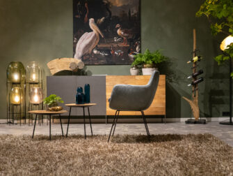 blauwe eetkamerstoel