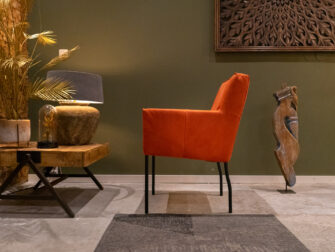 eetkamerstoel runderleer