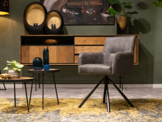 draaistoelen microleder bekleding grijs