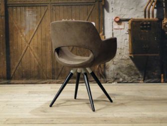 Eetkamerstoel Larino - stof cinnamon