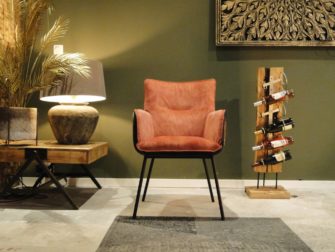 eetkamerstoel velours stof