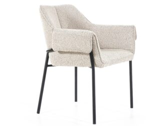 eetkamerstoel tony met armleuning teddy stof