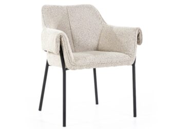 eetkamerstoel tony met armleuning teddy stof