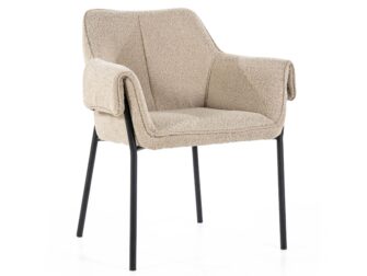 eetkamerstoel tony met armleuning teddy stof
