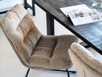 eetkamerstoel danica bacquer stof beige