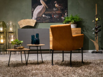 cognac eetkamerstoel