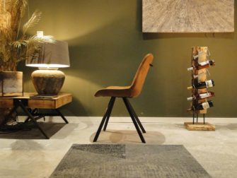 Eetkamerstoel met ruitmotief