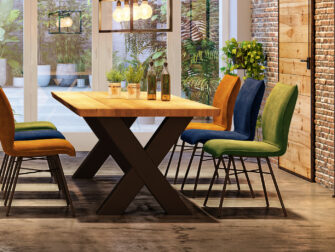 enzo luca eetkamerstoelen in velvet