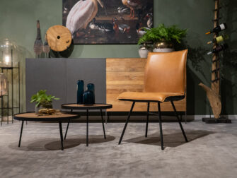 Two tone eetkamerstoel