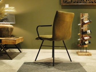 groene stoel stalen frame