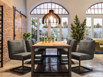 grijze eetkamerstoelen