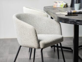 eetkamerstoel Astrid eleonora grijze stof