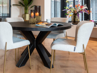 luxe comfortabele eetkamerstoelen velvet stof