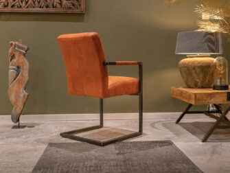 cognac eetkamerstoel