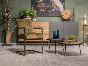 Groene stoel met ruit