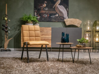 cognac eetkamerstoel