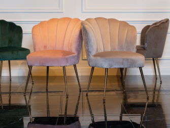 velours eetkamerstoelen uit voorraad