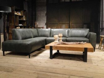 groene hoekbank met open eiland