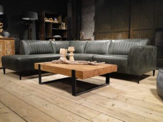 groene hoekbank met open eiland