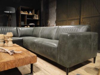 groene hoekbank met open eiland