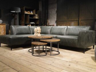 groene hoekbank met open eiland