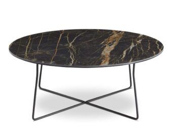 ronde natuurstenen salontafel