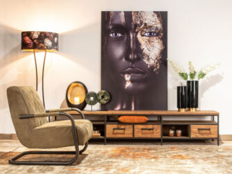 robuust tv meubel met 4 laden