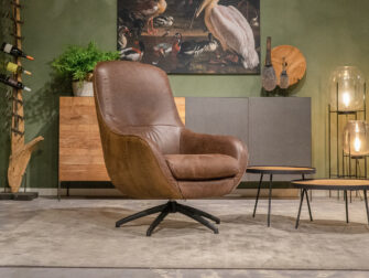 lederen fauteuil
