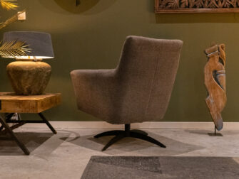 grijze draaifauteuil