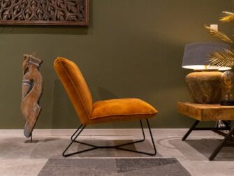 stoere stoffen fauteuil