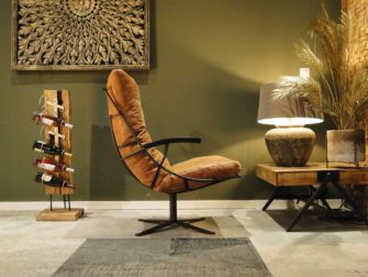 industriele fauteuil met armleunigen