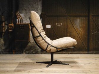 Fauteuil Bruno zonder armleuning - leer - lontra