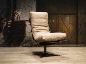 Fauteuil Bruno zonder armleuning - leer - lontra