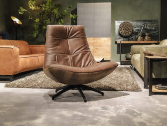 Krokodillen leren fauteuil