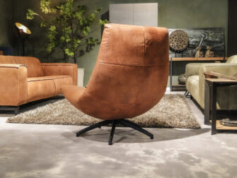 robuuste krokodillen leren stoel