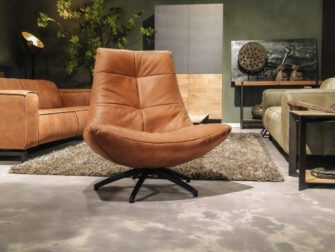 stoere kaaiman leren stoel