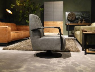 Grijze draaifauteuil