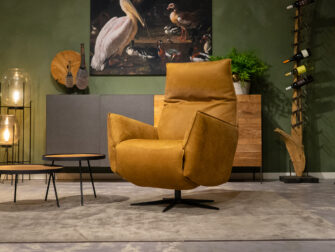 leren fauteuil cognac